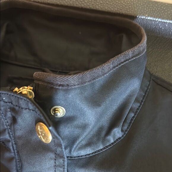 J. Crew Black and Gold Twill Field Jacket with Stand-Up Collar size XS - Picture 10 of 13